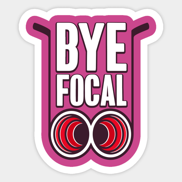 1971 - Bye Focal (Spectraflame Magenta) Sticker by jepegdesign